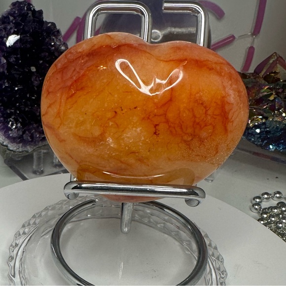 Carnelian Agate Heart Beauty 75MM - CNAGATEHRT-001 - Picture 8 of 8